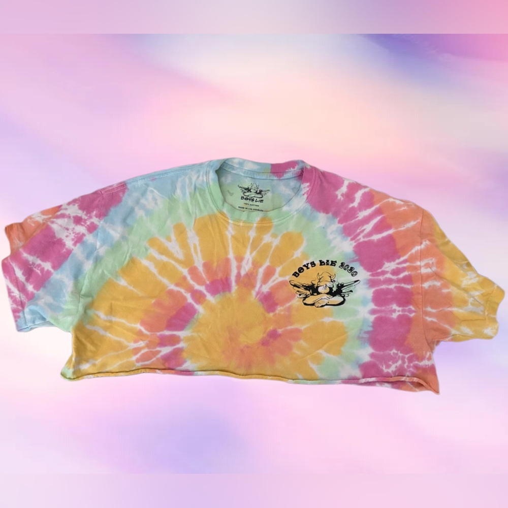 Boys Lie Tie Dye Ultra Crop - O/S